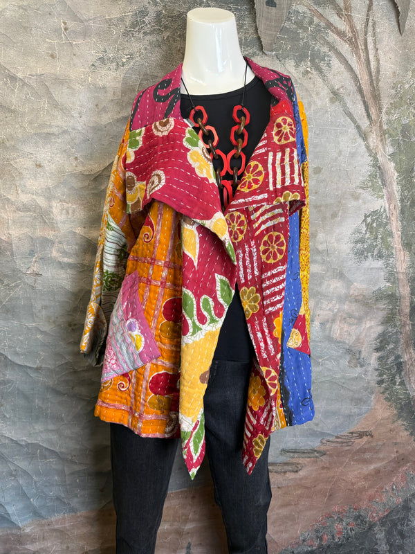 SS6148 Funky Kantha Jacket-Marley C