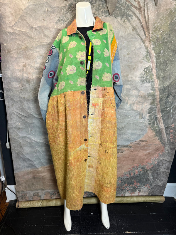 JG-183 Kantha Sunrise Coat-MIX 6