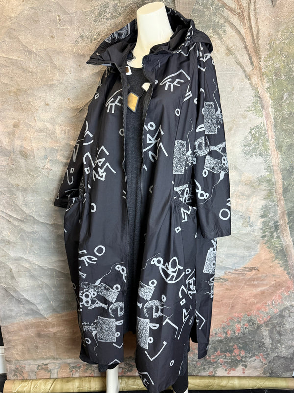 1029 City Scribble Jacket-Gray