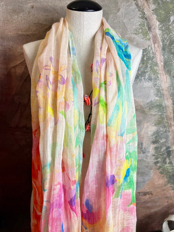 1.21 Poetic Linen Scarfs- #1 Alley