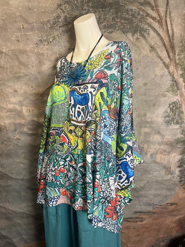 T1369K White Knit Whimsy Top-Spring Has Sprung