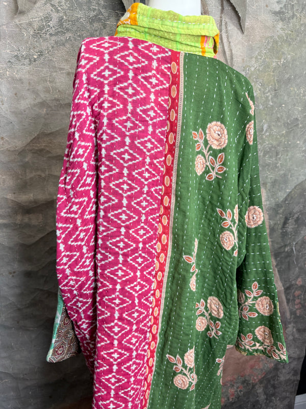 1013w Long Kurta Shirt Dress-Abby