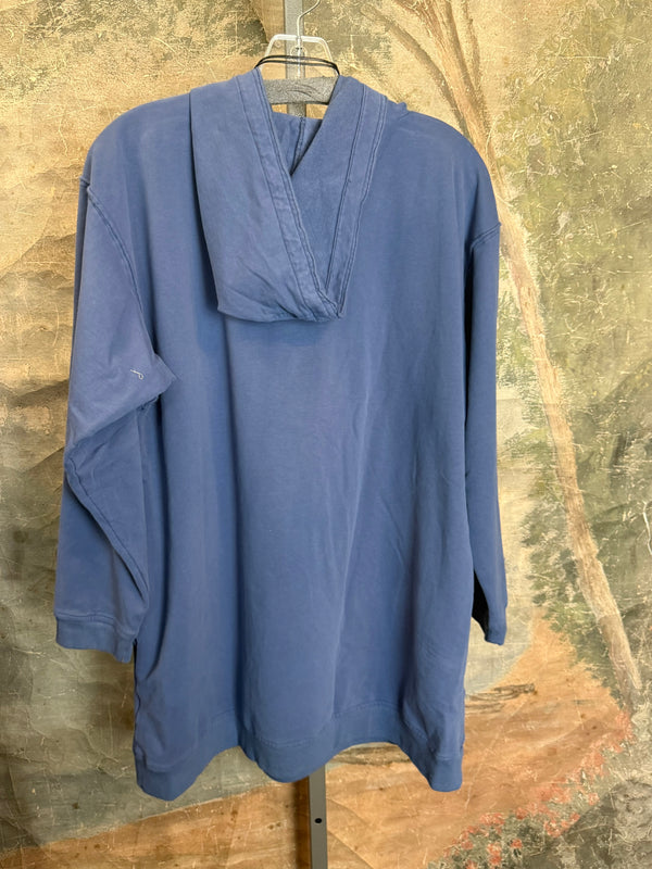 A2994202 Long/Slv Flower Tee-Dark Blue