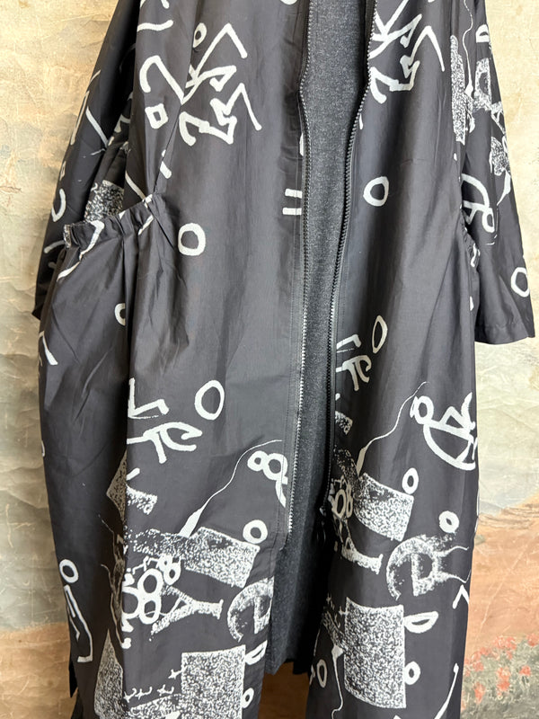 1029 City Scribble Jacket-Gray