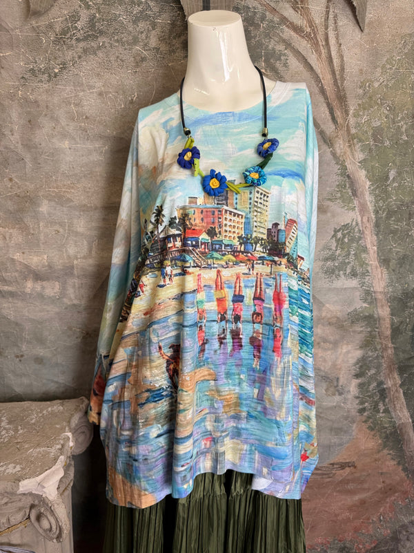 T722BO Burnout One Size Top-Beach Trip 30A