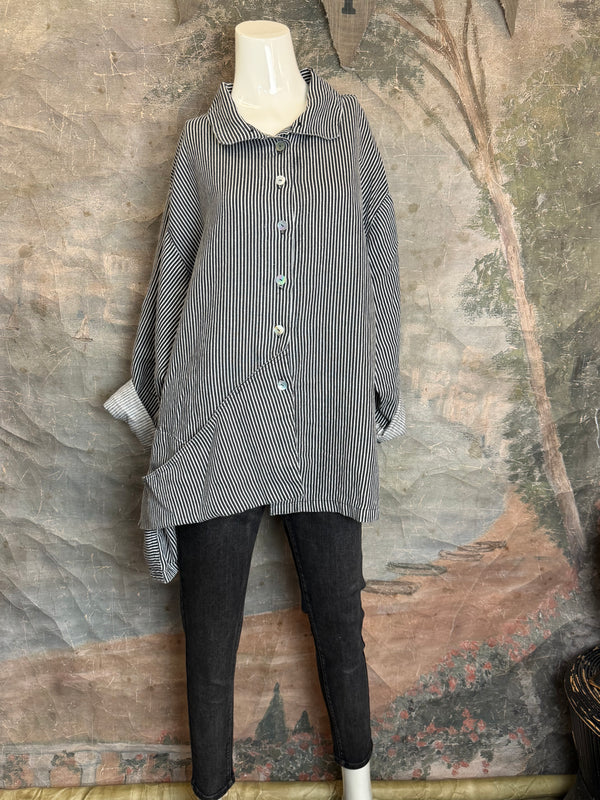 5510 Architecture Top-Black/White Stripe