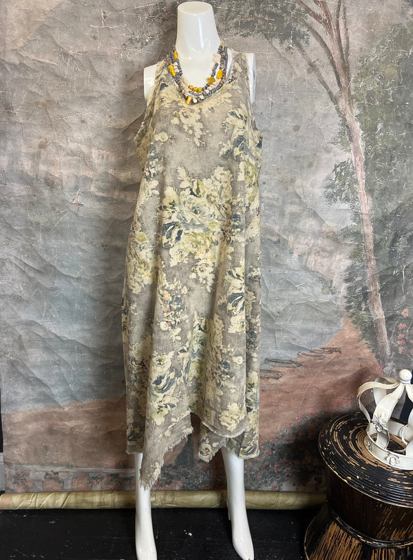 JG-Fruitful Endeavors Tank Dress-Vintage Floral