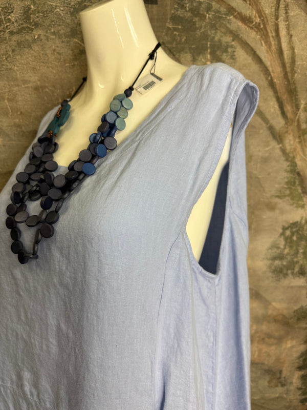 MP-HLD1066 Lagenlook Dress-Kentucky Blue