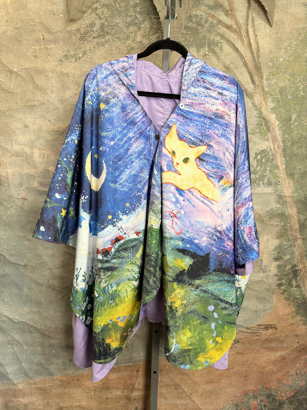 Inoah's Artful 2 Look Raincape-Cats Dream