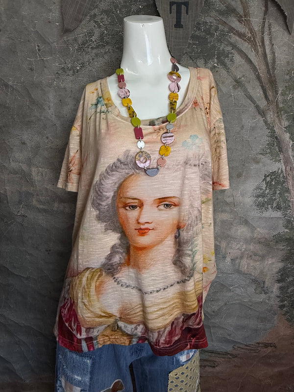 PL-772 Washington Floral Tee-Creamsicle