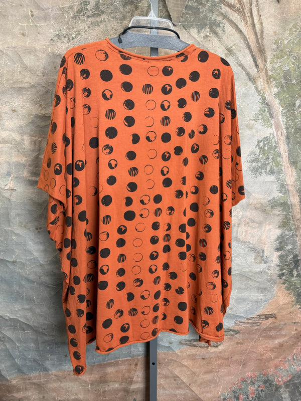 715CL-MOON Oversized Tunic Tee-Cedar