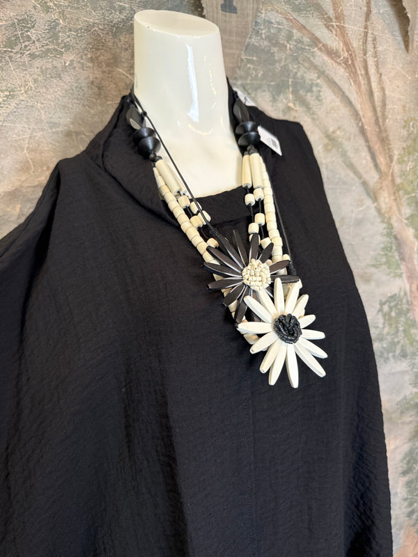 2066-11 Asymmetrical Cowlneck-Black