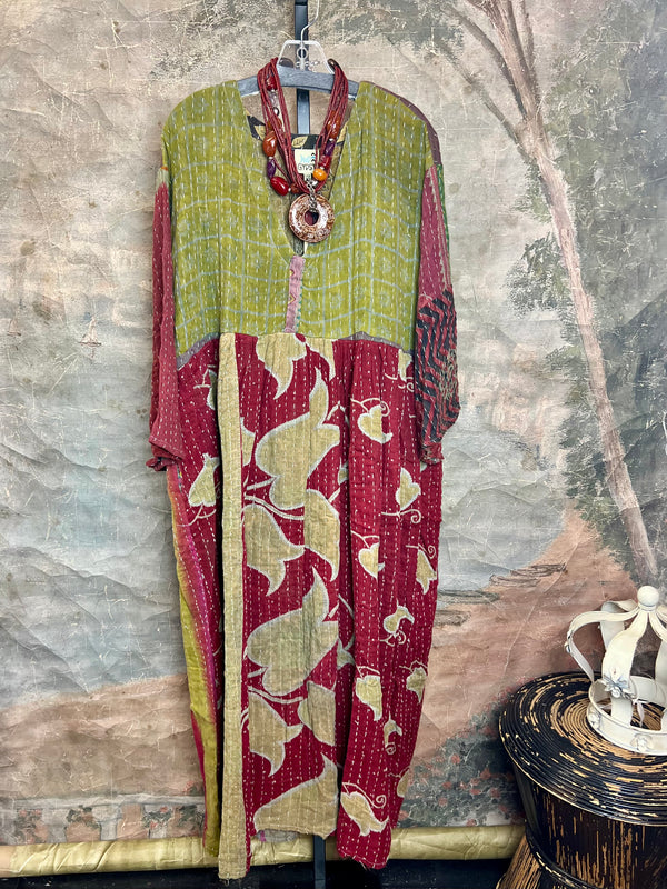 JG-156 Kantha Sunrise Dress-Mix 6