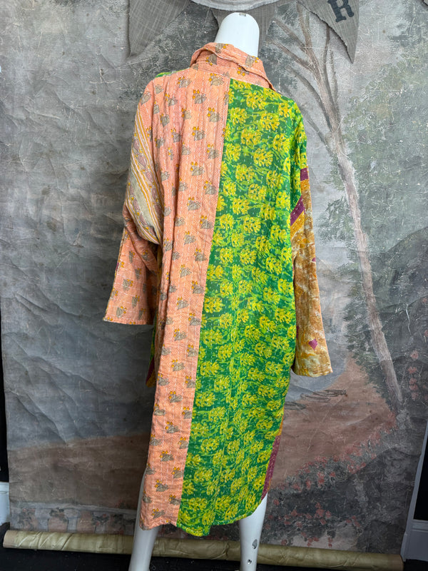 1013w Long Kurta Shirt Dress-Stella