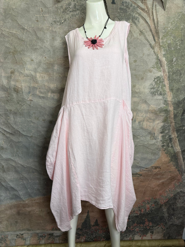 MP-HLD1066 Lagenlook Dress-Pink