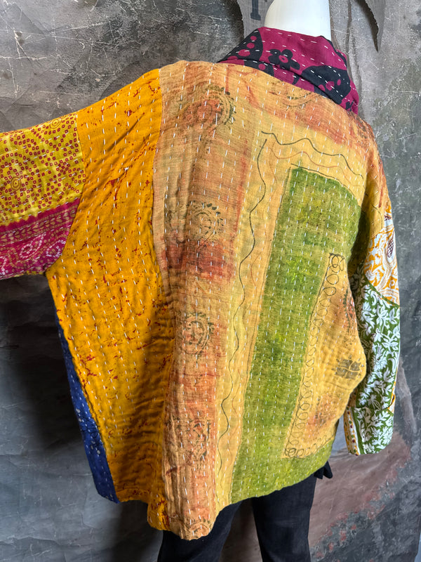 SS6148 Funky Kantha Jacket-Marley C