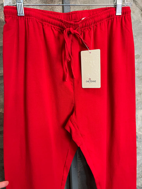 PB1557 Straight Legging Pant-Red