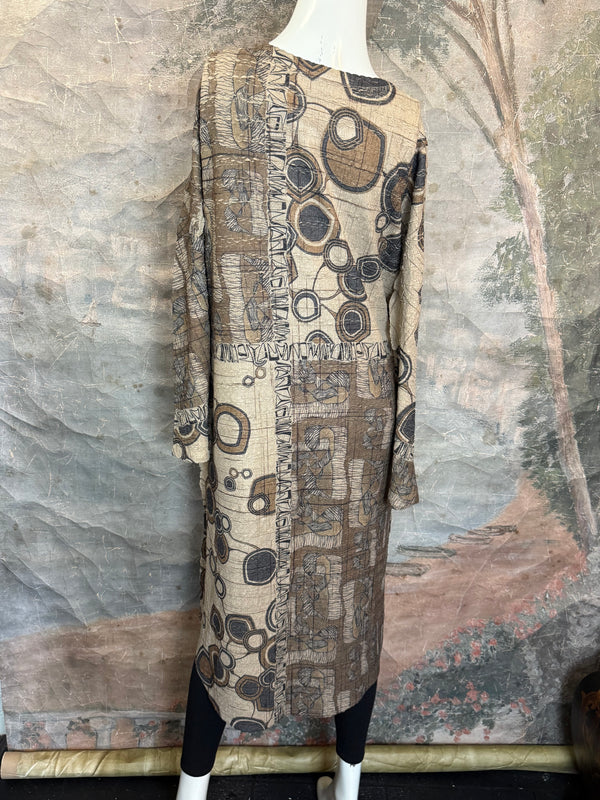 D448 Waffle Knit VNeck Dress-COOPER