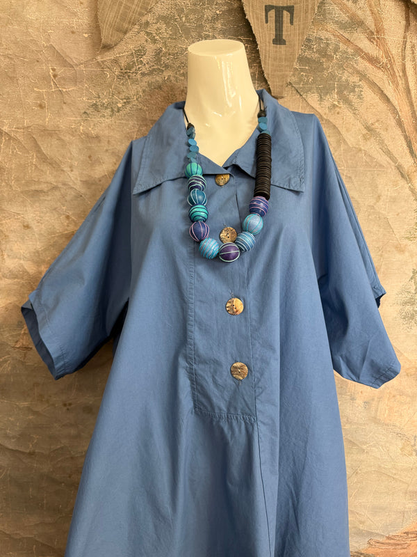 92121-62 Cota Dress-Blue