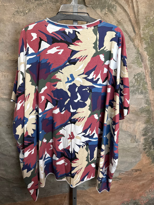 715CL-A Oversized Tunic Tee-WHITE