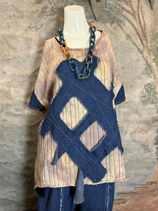 SWD003 West Denim Mix Sweater