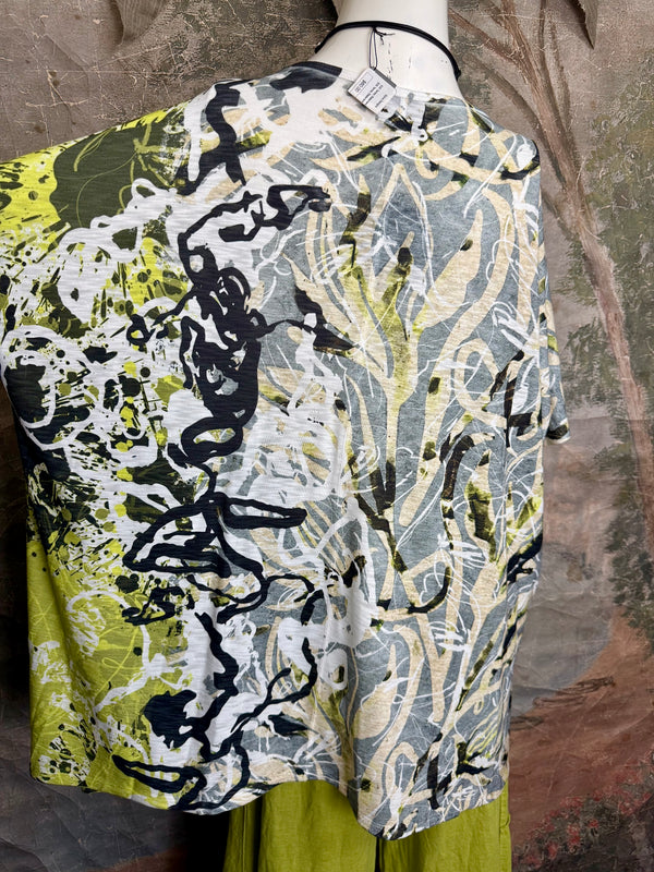 T1640K Vneck Dolman Top-Evening Glow