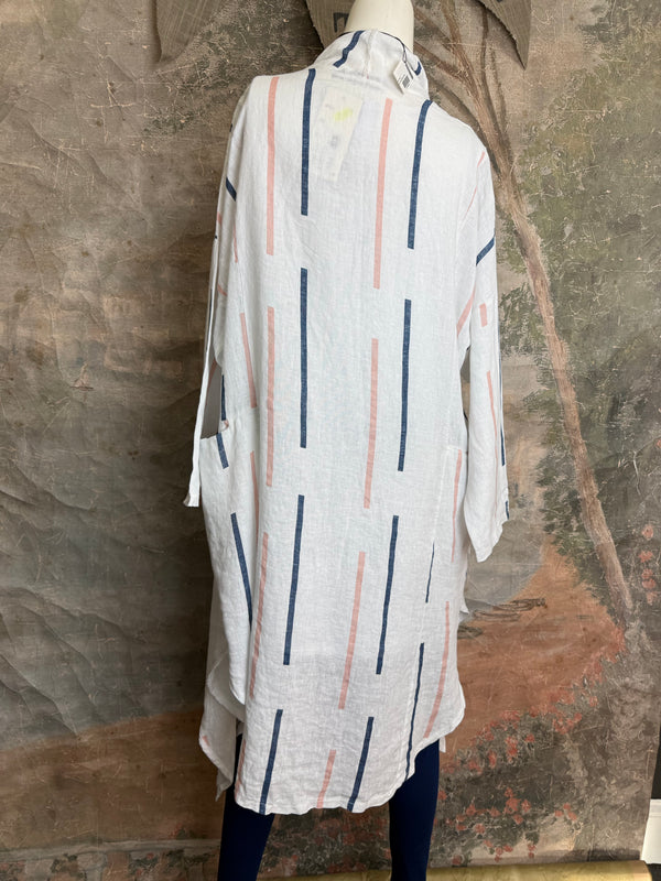 91511-S Stripe Throw Duster