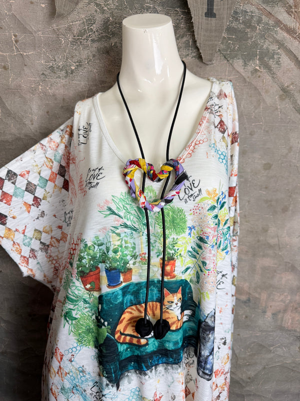 T1640K Vneck Dolman Top-Clayton & Company