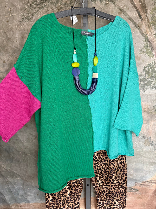 AS48 Loose Colorblock Sweater