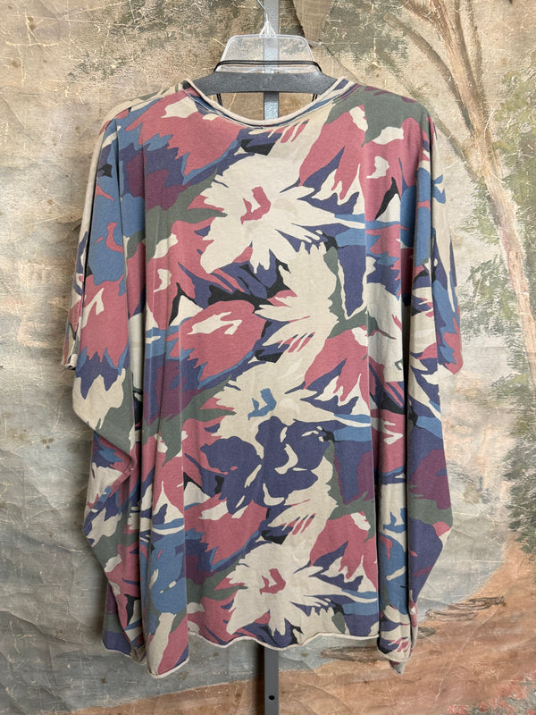 715CL-A Oversized Tunic Tee-CLAY