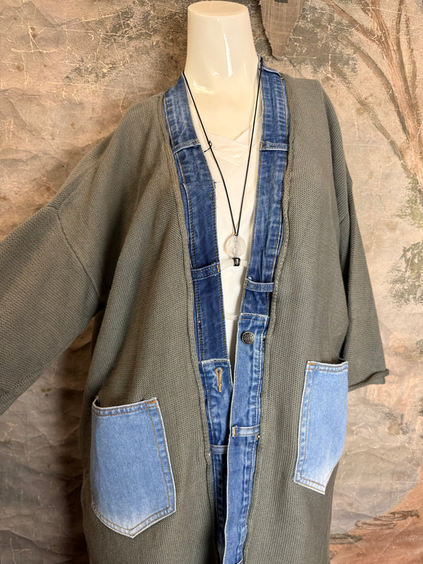 5547 Cotton/Denim Love Cardigan