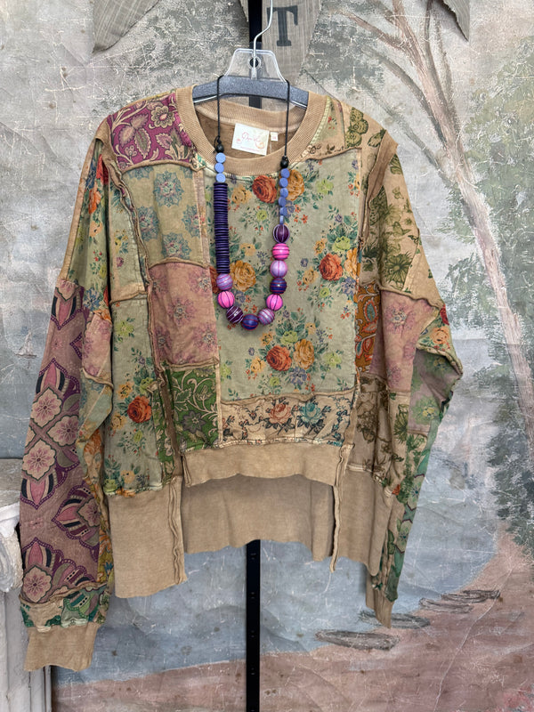 PL-C832 Patchwork Sweatshirt