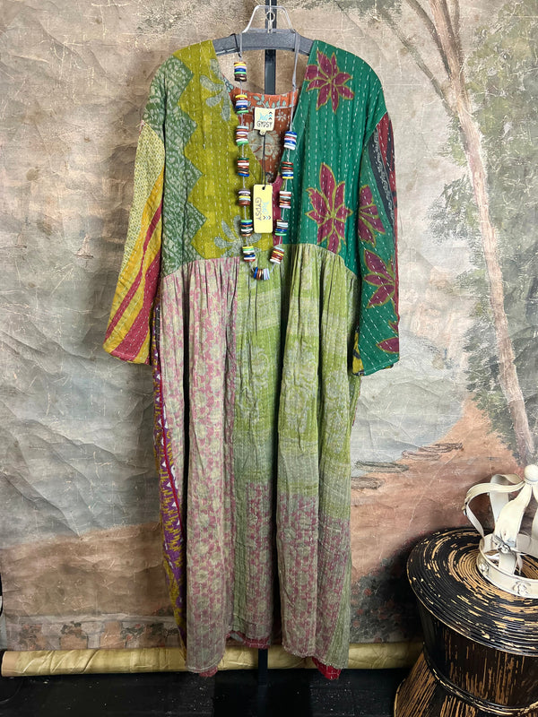 JG-156 Kantha Sunrise Dress-Mix 1