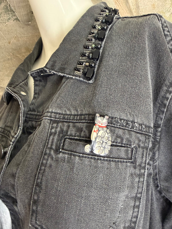 4842 Upcycled Wearable Art Jkt- The Village