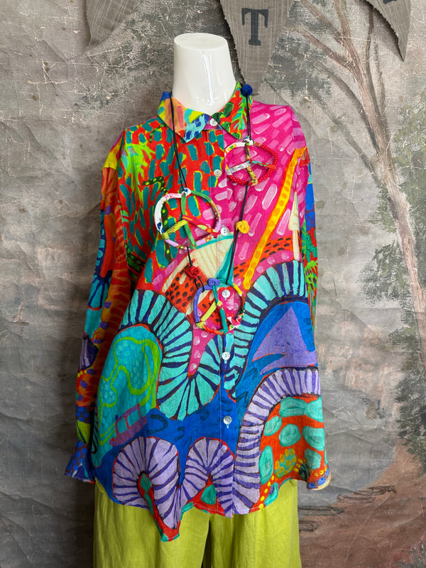 CP-92527 Abstract Blouse