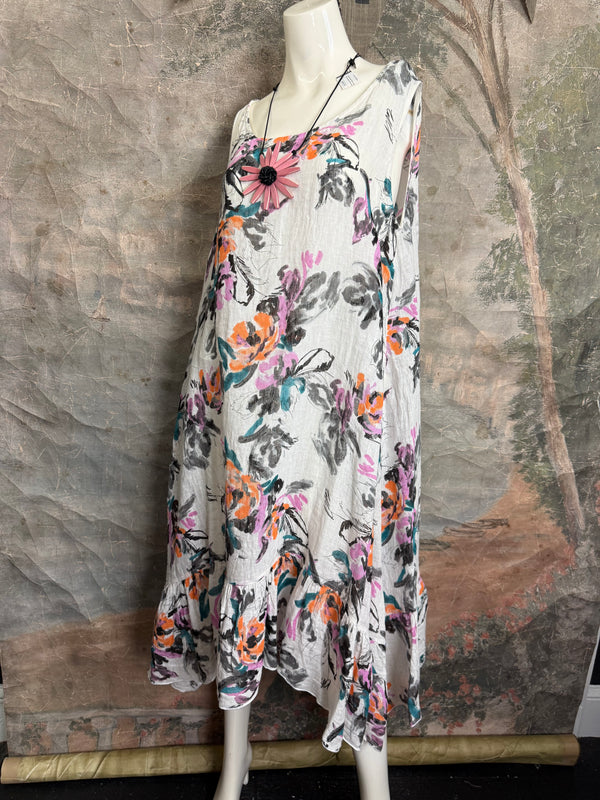 MP-MD1041 Dress W/Ruffle-OFFWHITE7