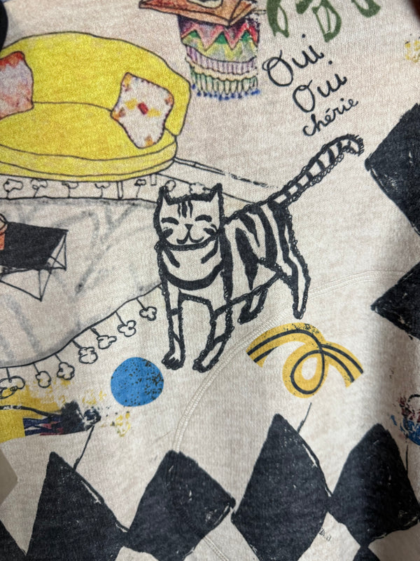 T1097 Cowlneck Dolman Slv Top