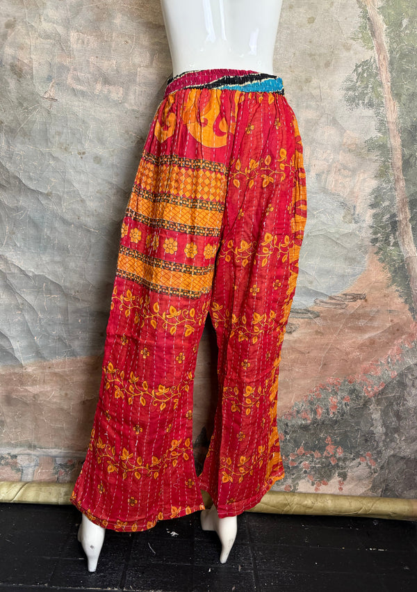 2007W Wide Leg Kantha Pants-Mix 1