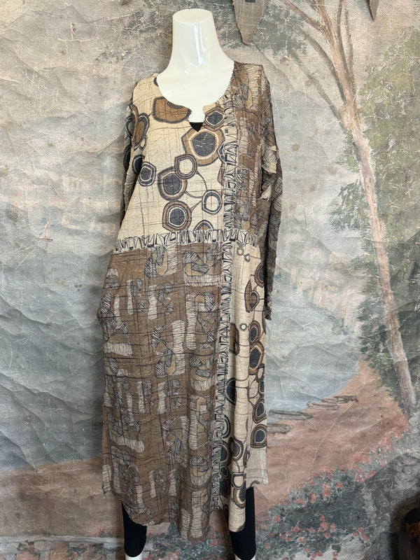 D448 Waffle Knit VNeck Dress-COOPER