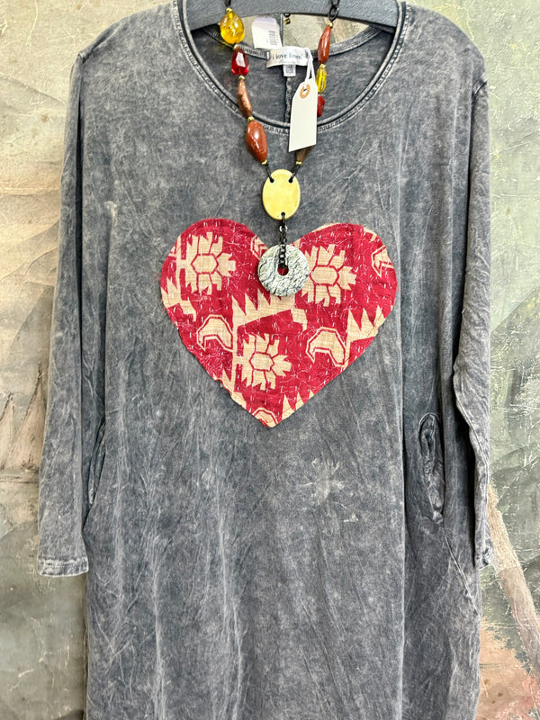 Romance Story T-Shirt Dress-#3