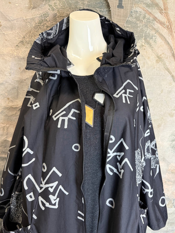 1029 City Scribble Jacket-Gray