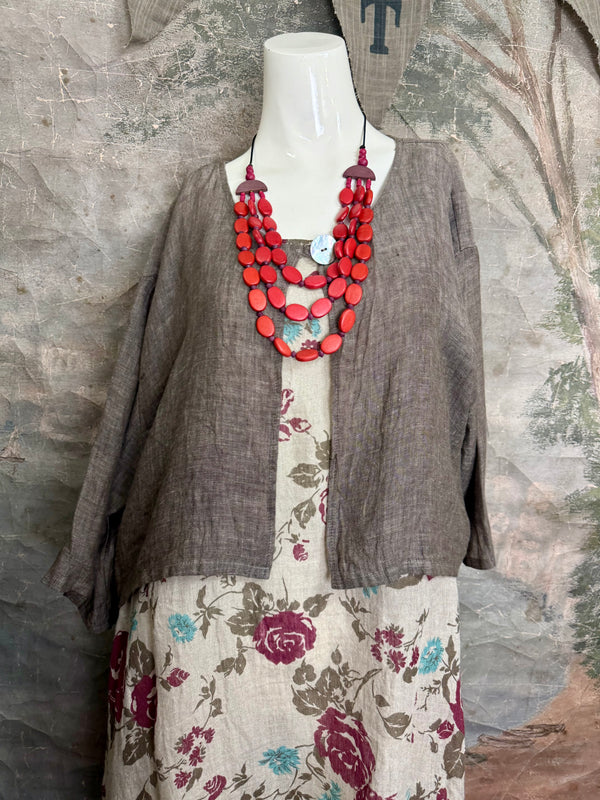 MP-MT348 Bolero With Button-Mud
