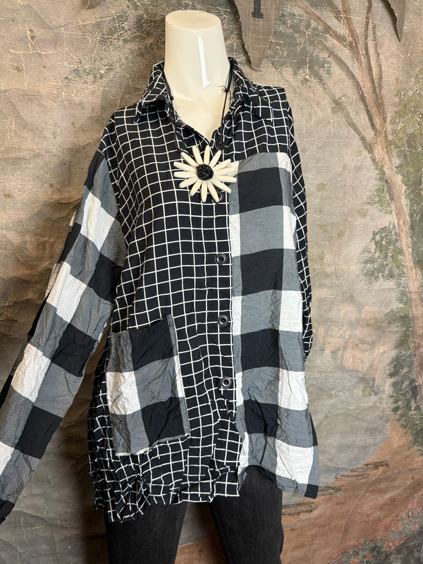 2550 Crushed Plaid Mix Shirt