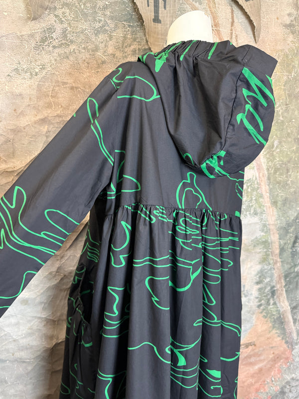 1029 City Scribble Jacket-Green