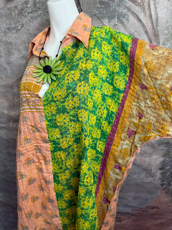 1013w Long Kurta Shirt Dress-Stella