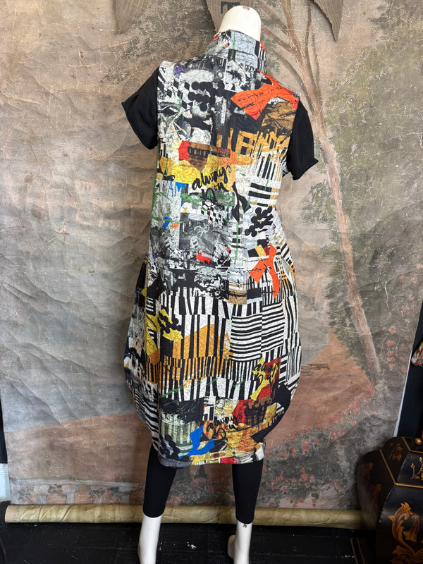 D502NB Slvless Sharkbite Dress-Always You.