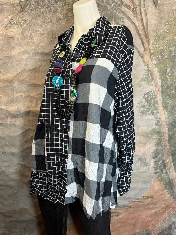 2550 Crushed Plaid Mix Shirt