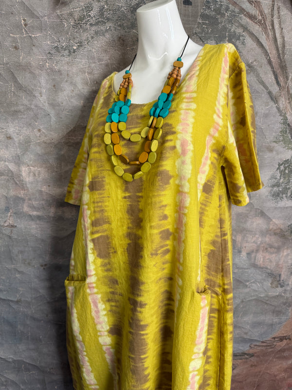 90847T-62 San Fran Dress-Mustard