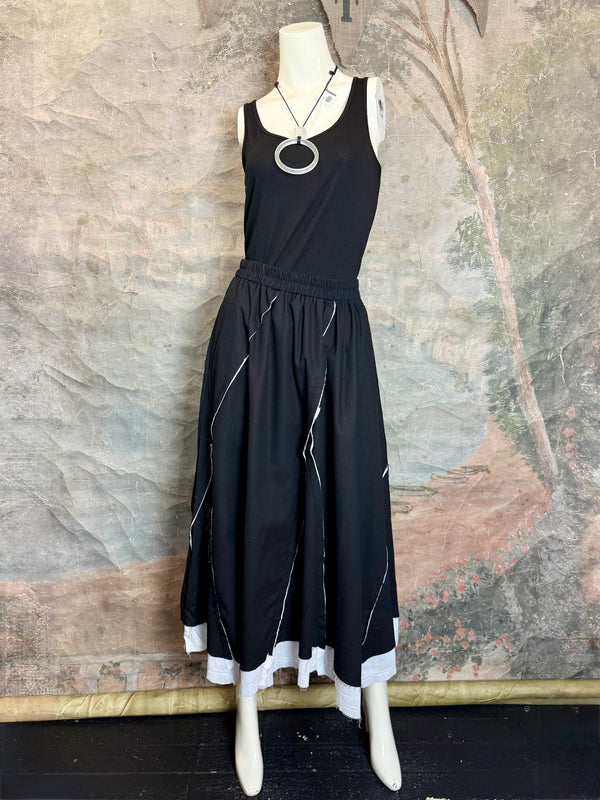 69060 Detailed Ziggy Trim Skirt