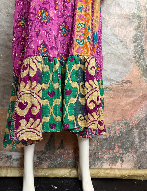 1027w Kantha Arts Tiered Dress-Mix 9
